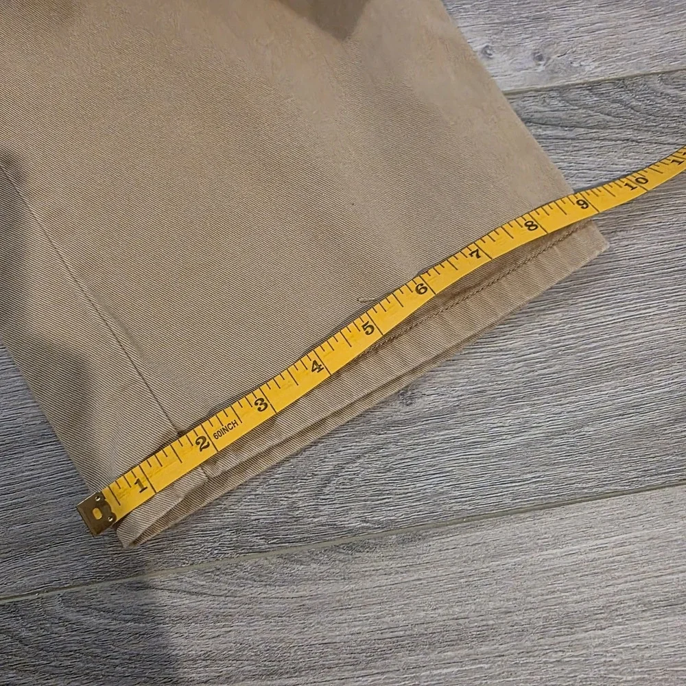 Vtg Polo Ralph Lauren Khaki Chino Pants Mens 35x32 Dark Tan Preppy Classic 90s